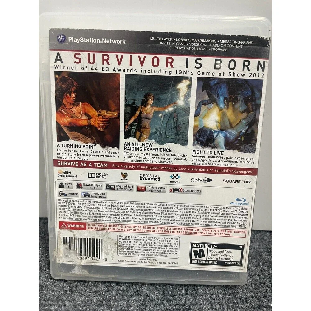 Tomb Raider (Sony PlayStation 3, 2013)